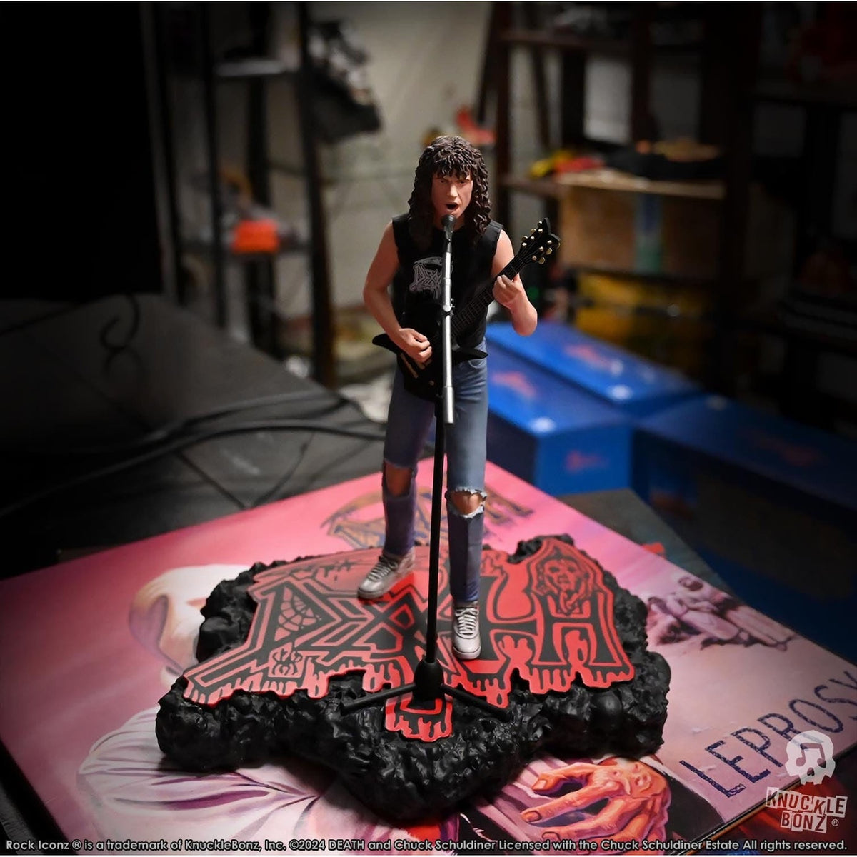 Image produit Death Rock Iconz Statue Chuck Schuldiner II 22 cm