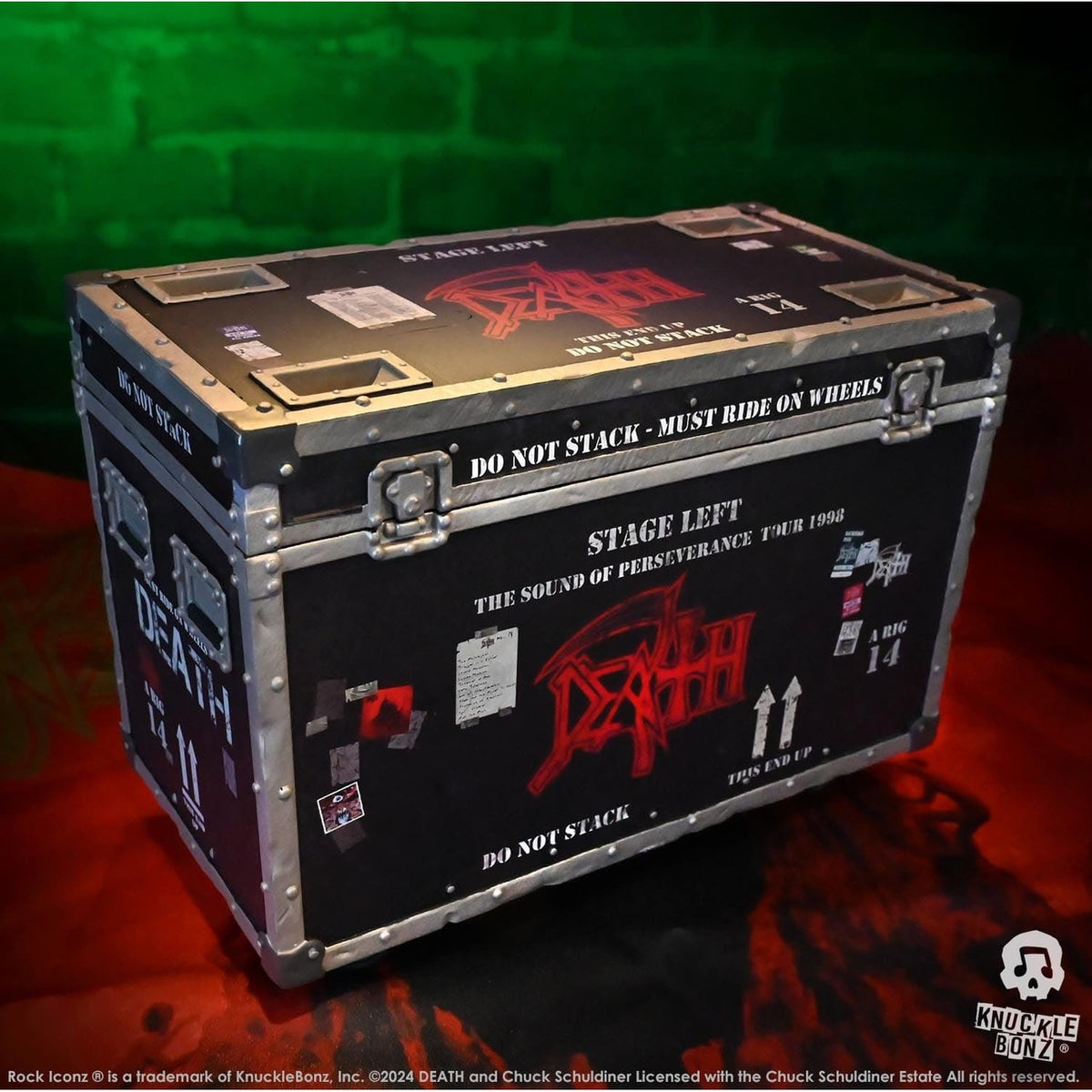 Produktbild Death Rock Ikonz On Tour Road Case Statue & Bühnenhintergrund Set The Sound of Perseverance Tour 1998