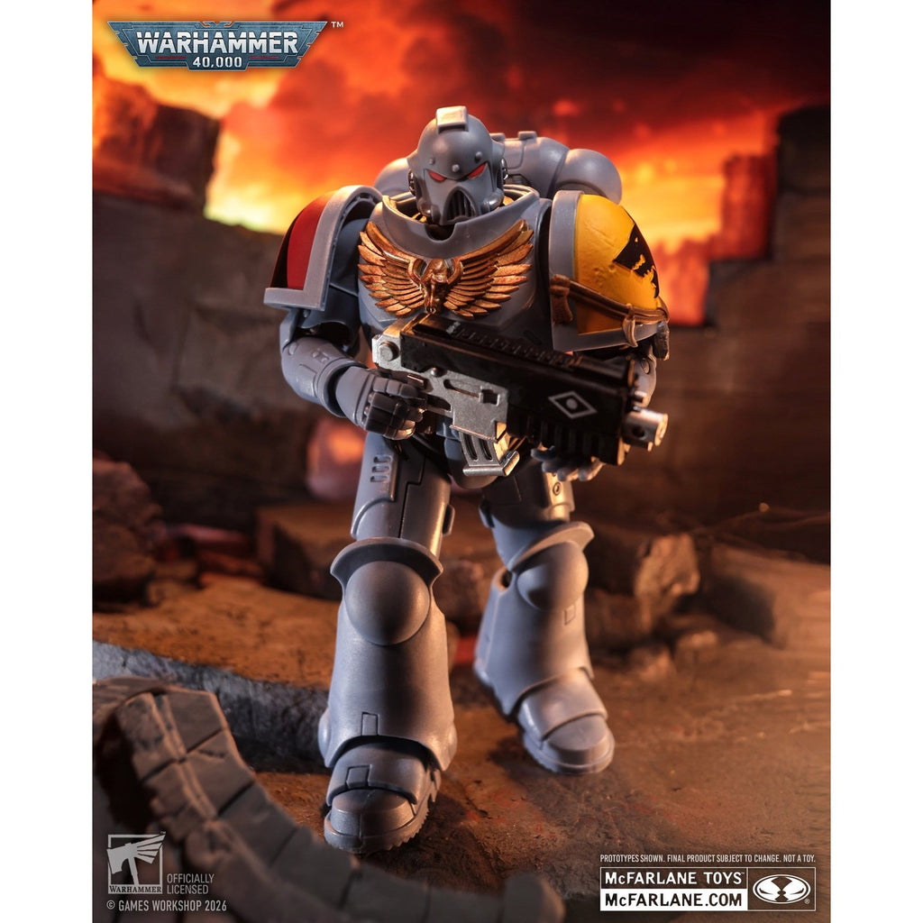 Image produit Warhammer 40,000 Figurine articulée Grey Hunter (Space Wolves) 18 cm