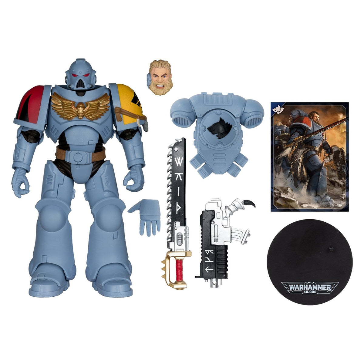 Image produit Warhammer 40,000 Figurine articulée Grey Hunter (Space Wolves) 18 cm
