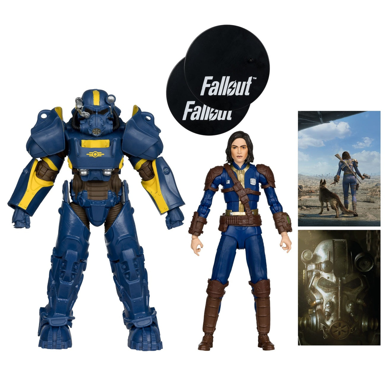 Produktbild Fallout 4 Statuen 2er-Pack T-60 Vault Tec & Sole Survivor 18 cm
