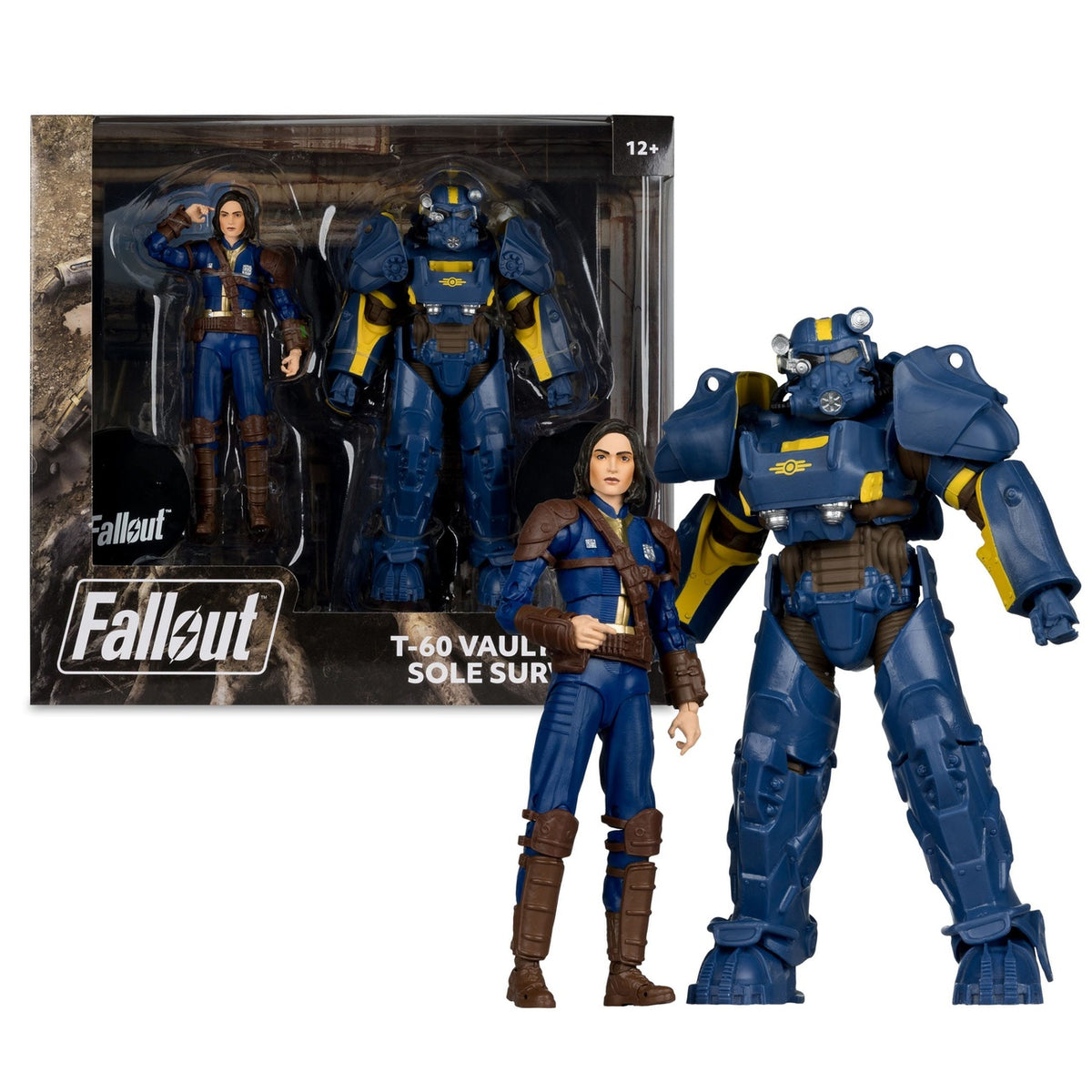 Produktbild Fallout 4 Statuen 2er-Pack T-60 Vault Tec & Sole Survivor 18 cm