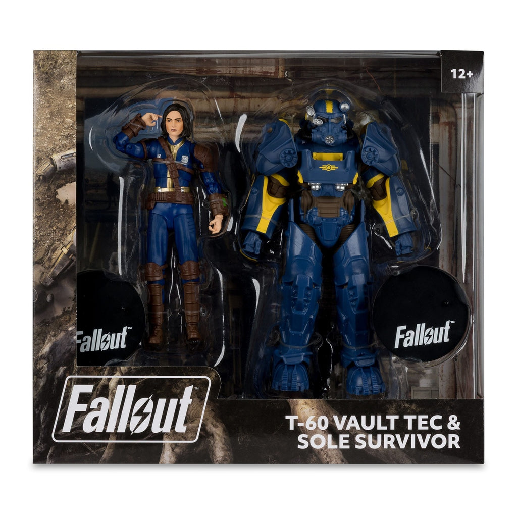 Produktbild Fallout 4 Statuen 2er-Pack T-60 Vault Tec & Sole Survivor 18 cm