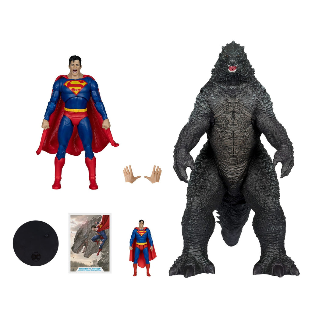 Immagine del prodotto DC Justice League Monsterverse DC Multiverse set di 2 action figure Superman vs Godzilla 30 cm