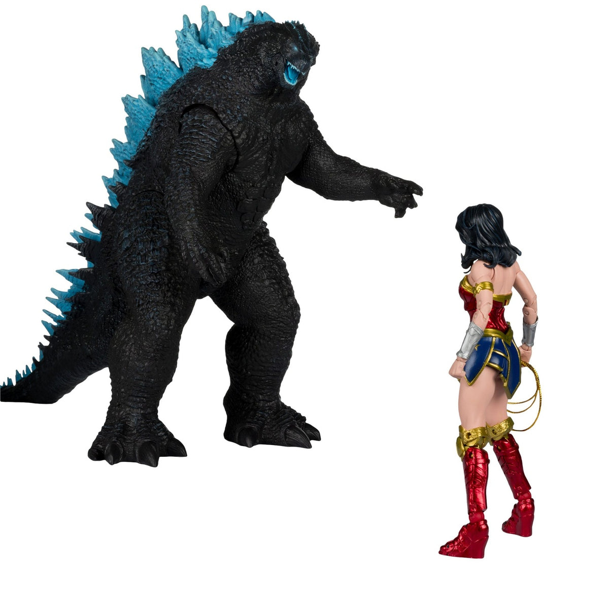 Immagine del prodotto DC Justice League Monsterverse DC Multiverse Set di action figure 2-pack Wonder Woman vs Atomic Blast Godzilla 18 cm