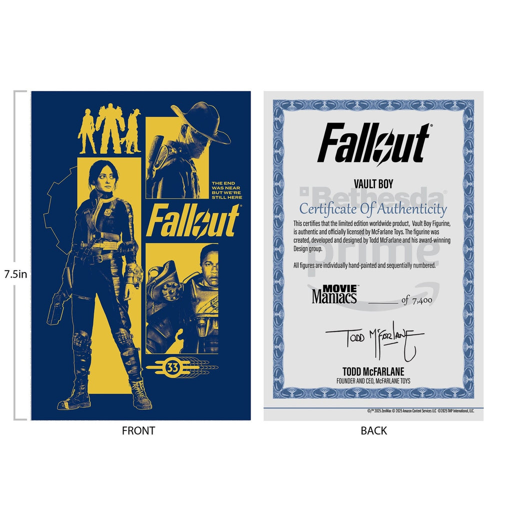 Image produit Fallout Movie Maniacs figurine articulée Vault Boy Version 3 14 cm