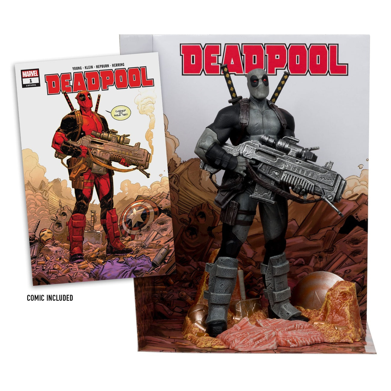 Image produit Marvel Collection Statue PVC 1/6 Deadpool (Deadpool n°1) (Grey Suit Chase) 27 cm