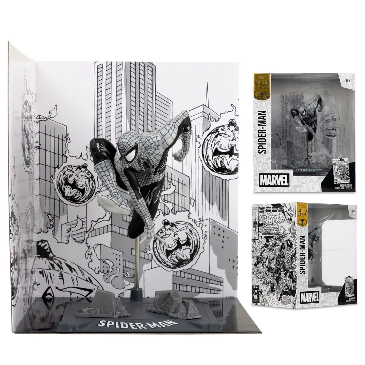 Immagine del prodotto Marvel Collection Statua PVC 1/10 Spider-Man (Spider-Man n. 6) (Line Art) (Gold Label) 10 cm