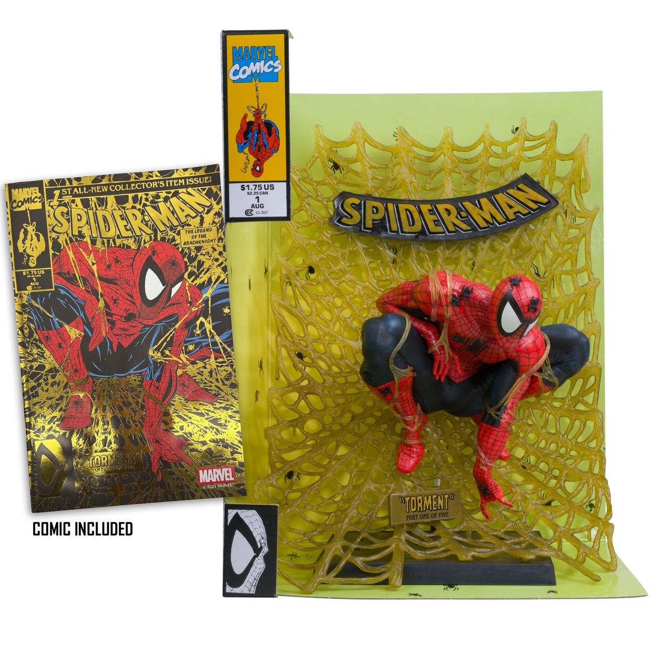 Image produit Marvel Collection Statue PVC 1/6 Spider-Man (Spider-Man n°1) (Gold Edition) (Gold Label) 15 cm