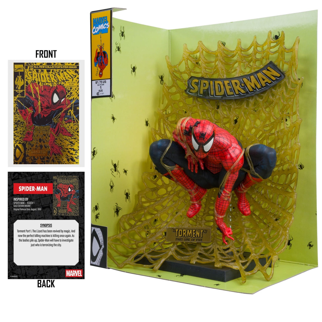 Image produit Marvel Collection Statue PVC 1/6 Spider-Man (Spider-Man n°1) (Gold Edition) (Gold Label) 15 cm