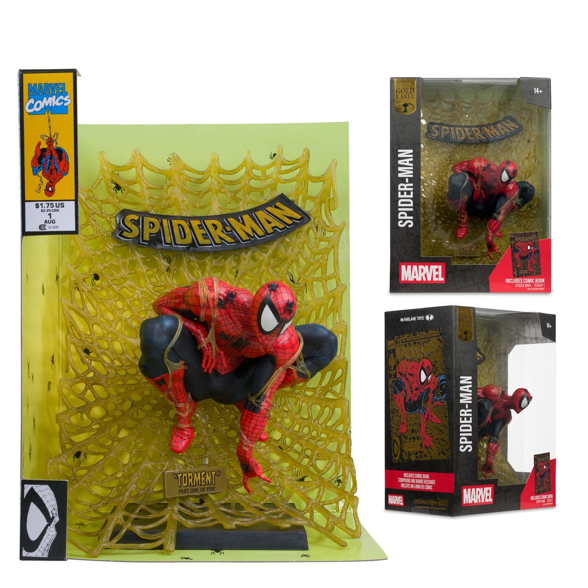 Image produit Marvel Collection Statue PVC 1/6 Spider-Man (Spider-Man n°1) (Gold Edition) (Gold Label) 15 cm