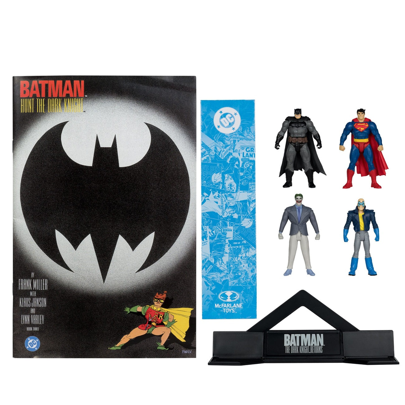 Produktbild DC Direct Page Punchers Actionfiguren 4er-Pack Batman & Son of Batman & Superman & Joker 7 cm