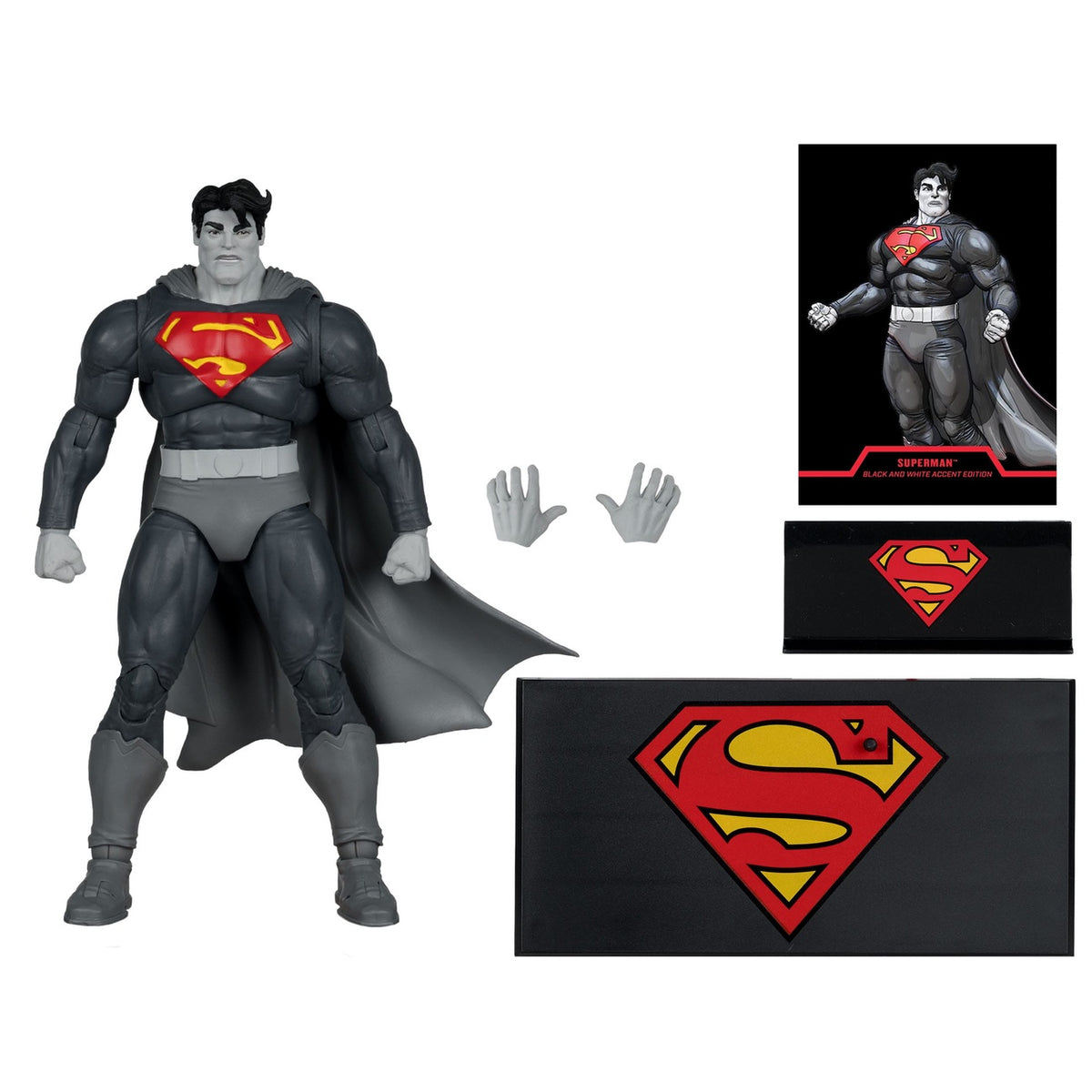 Product image DC Multiverse Action Figure Superman (The Dark Knight Returns) (Black & White Accent Edition) (Gold Label) 18 cm