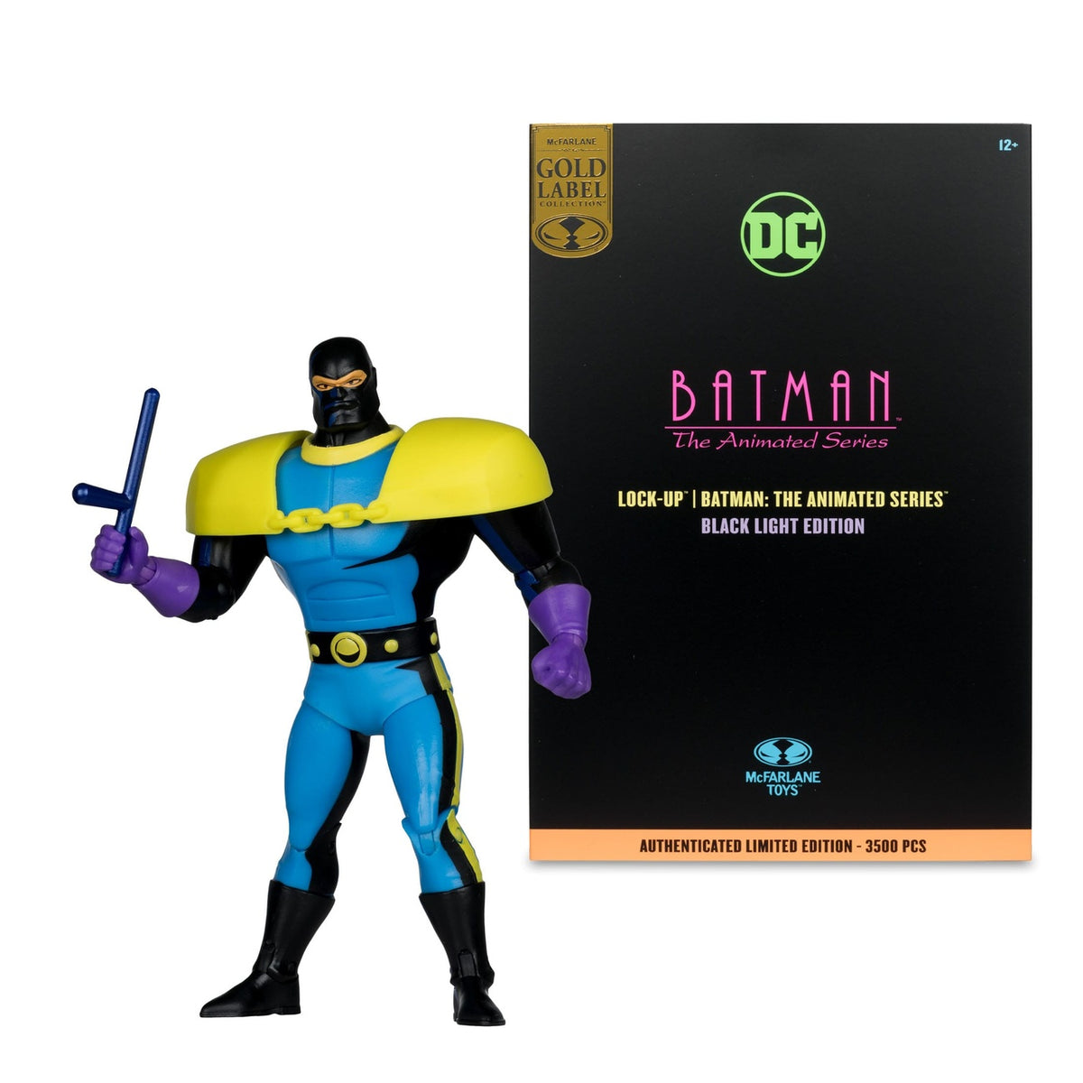 Produktbild Batman: The Animated Series DC Direct Build-A Actionfigur Wave 5 Lock-Up Black Light Edition (Gold Label) 15 cm