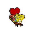 Produktbild SpongeBob Schwammkopf Bobble Ansteck-Pin Spongebob Heart 5 cm