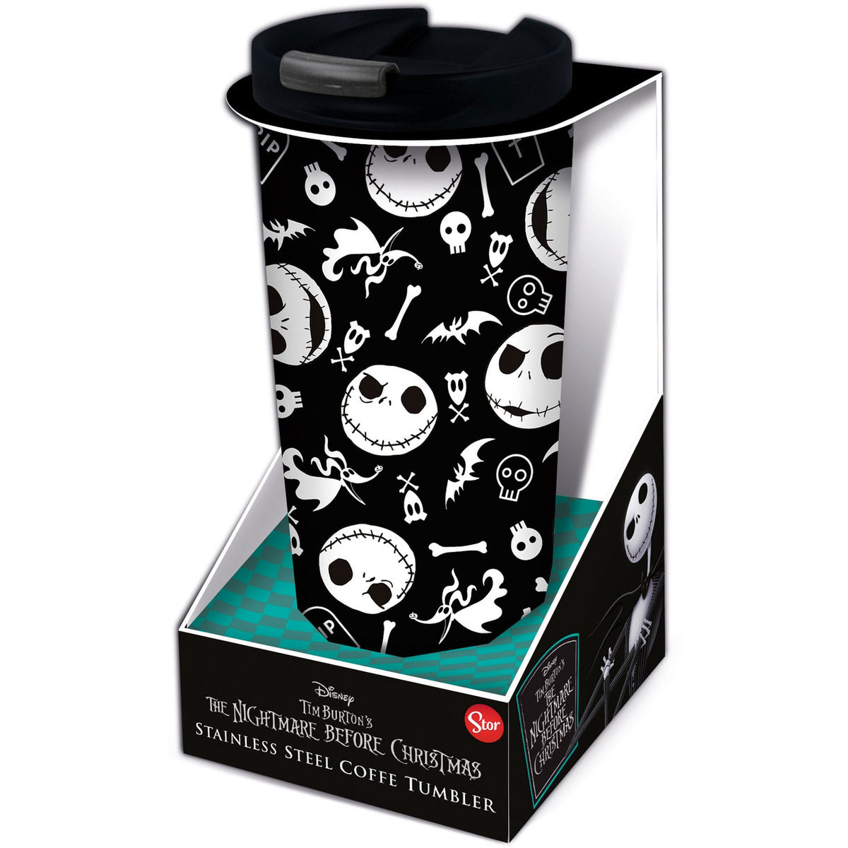 Image produit Nightmare Before Christmas Mug de voyage en acier inoxydable Jack's Face