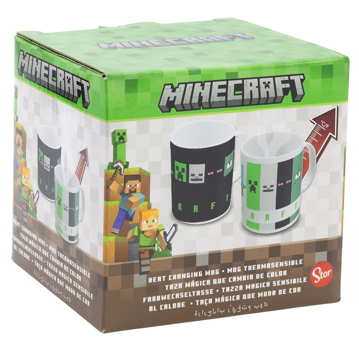 Image produit Mug Minecraft à effet thermique Squared Pattern 325 ml