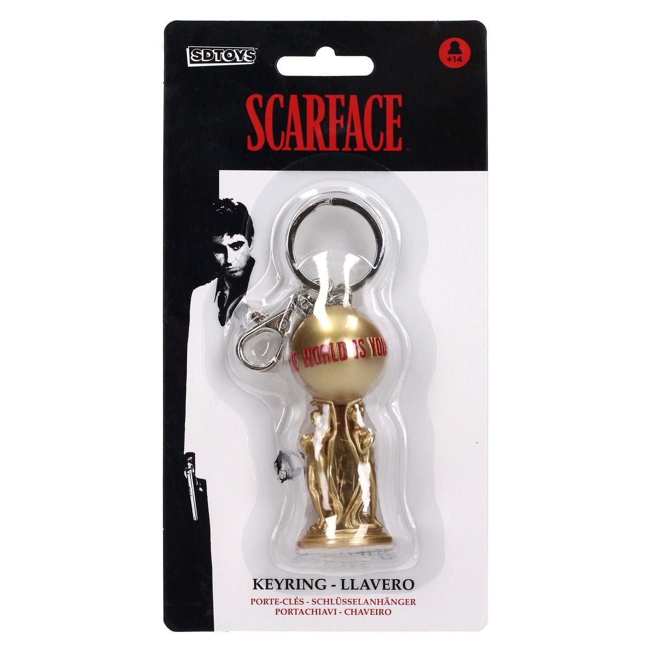 Produktbild Scarface Schlüsselanhänger The World is Yours 2 cm