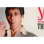 Produktbild Scarface Glasposter The World Is Yours (Grey Background) 60 x 30 cm