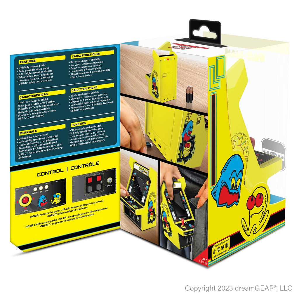 Produktbild Pac-Man tragbare Spielkonsole Retro Arcade Micro Player Pro