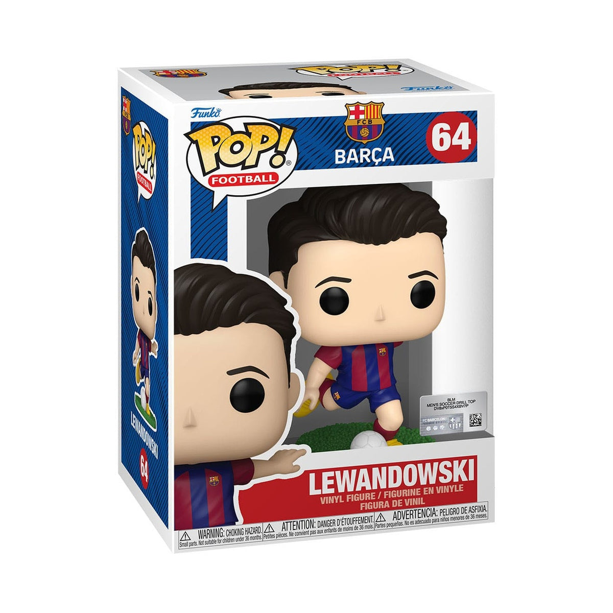 Image produit EFL POP! Figurine en vinyle Football Barcelone - Lewandowski 9 cm