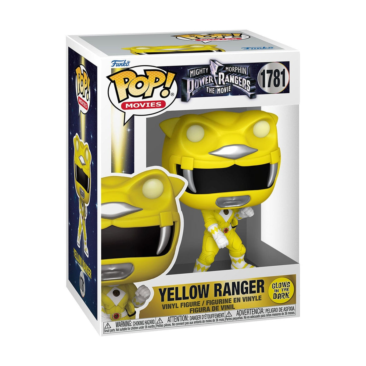 Produktbild Power Rangers - Der Film POP! Movies Vinyl Figuren Yellow Ranger (GITD) 9 cm