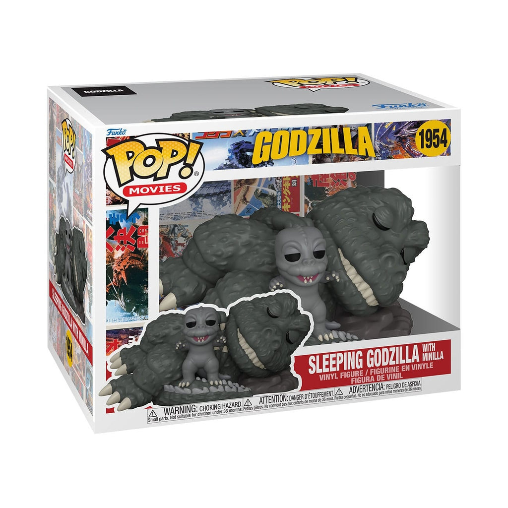 Image produit Godzilla Super Sized POP! Movies figurine vinyle Sleeping Godzilla with Minilla 15 cm