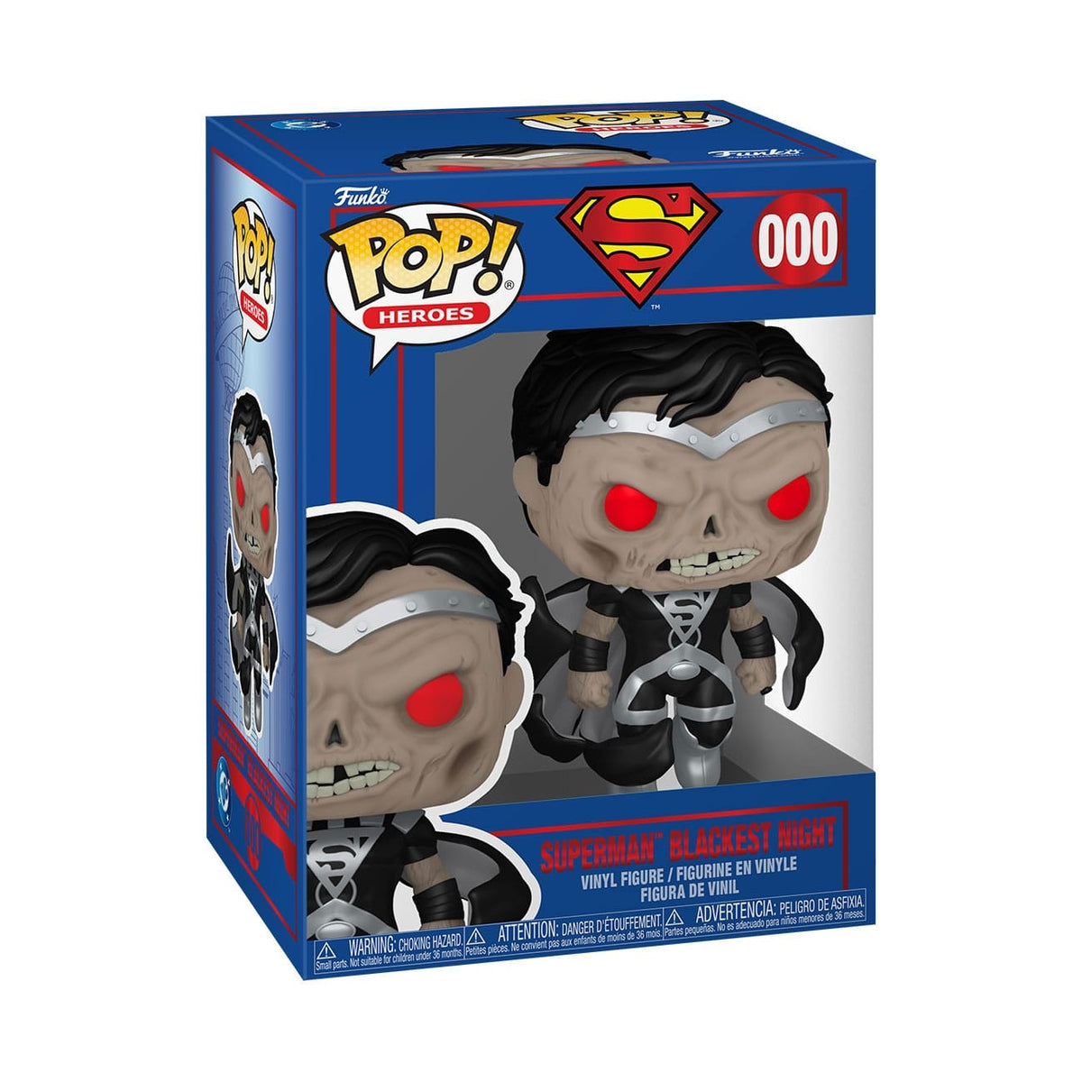 Produktbild DC Comics POP! Heroes Vinyl Figur Superman Blackest Night 9 cm