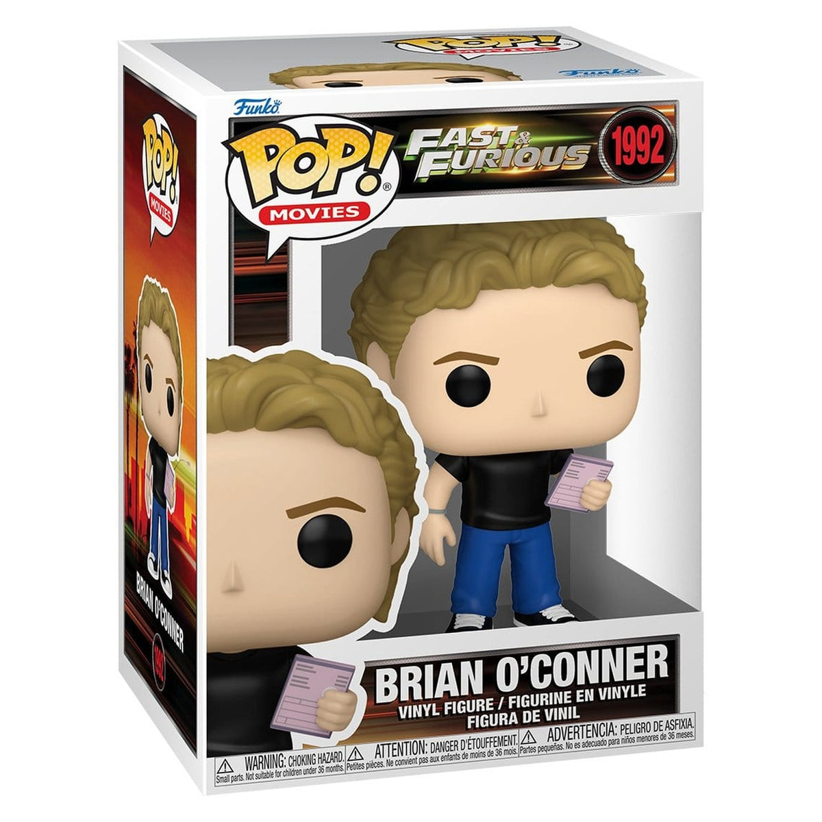 Image produit Fast & Furious POP! Movies figurine en vinyle Brian O'Conner 9 cm