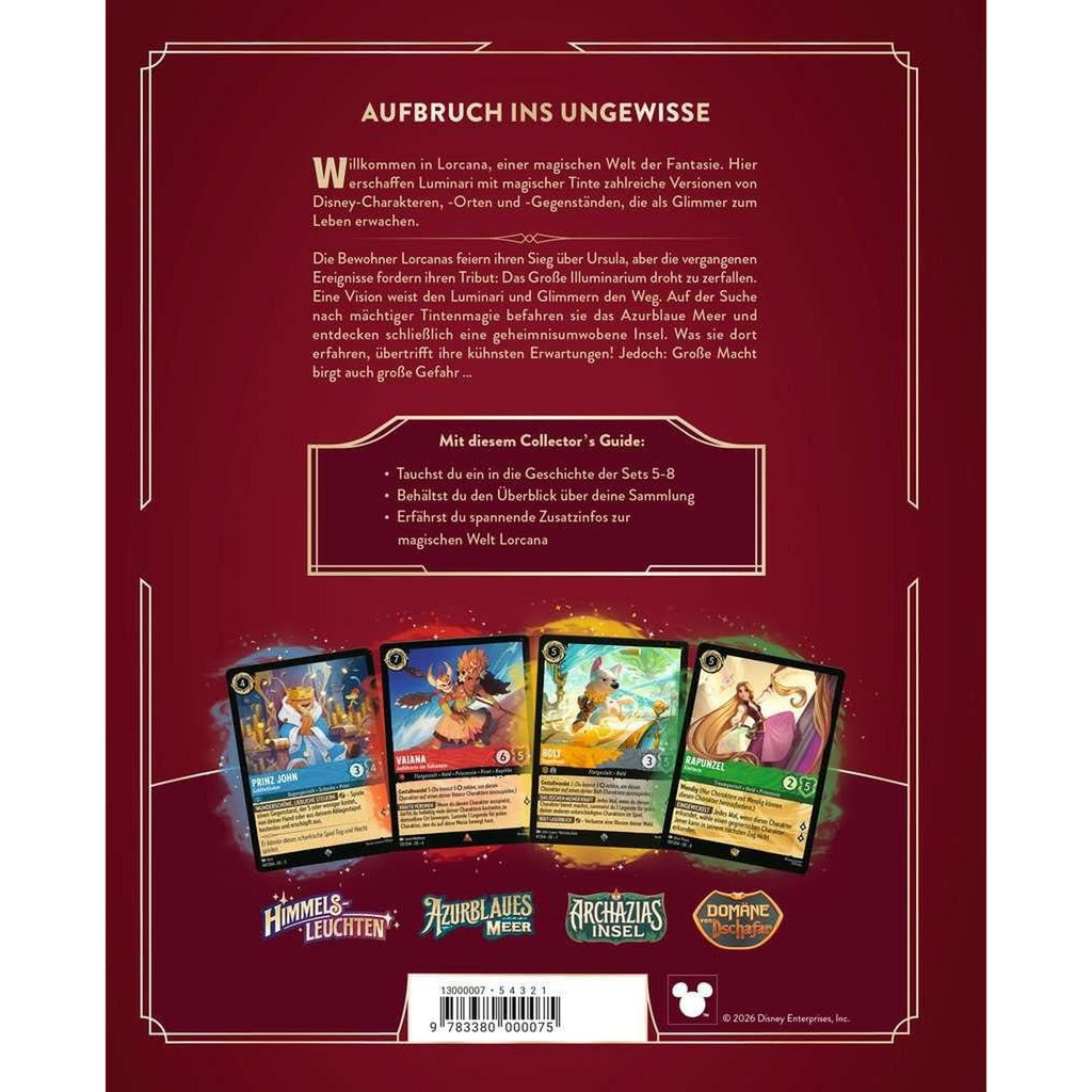 Immagine del prodotto Disney Lorcana GCC Libro Guida ufficiale del Collezionista: Set 5-8 *Versione tedesca*