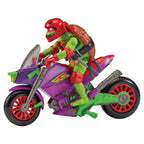 Image produit Les Aventures des Tortues Ninja – Figurine articulée avec véhicule Raphael & Purple Dragon 12 cm