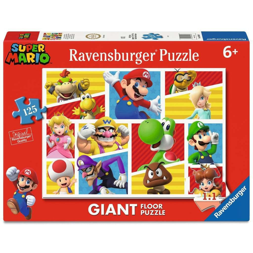 Immagine del prodotto Super Mario Giant Floor Puzzle Amici e nemici di Mario (125 pezzi)