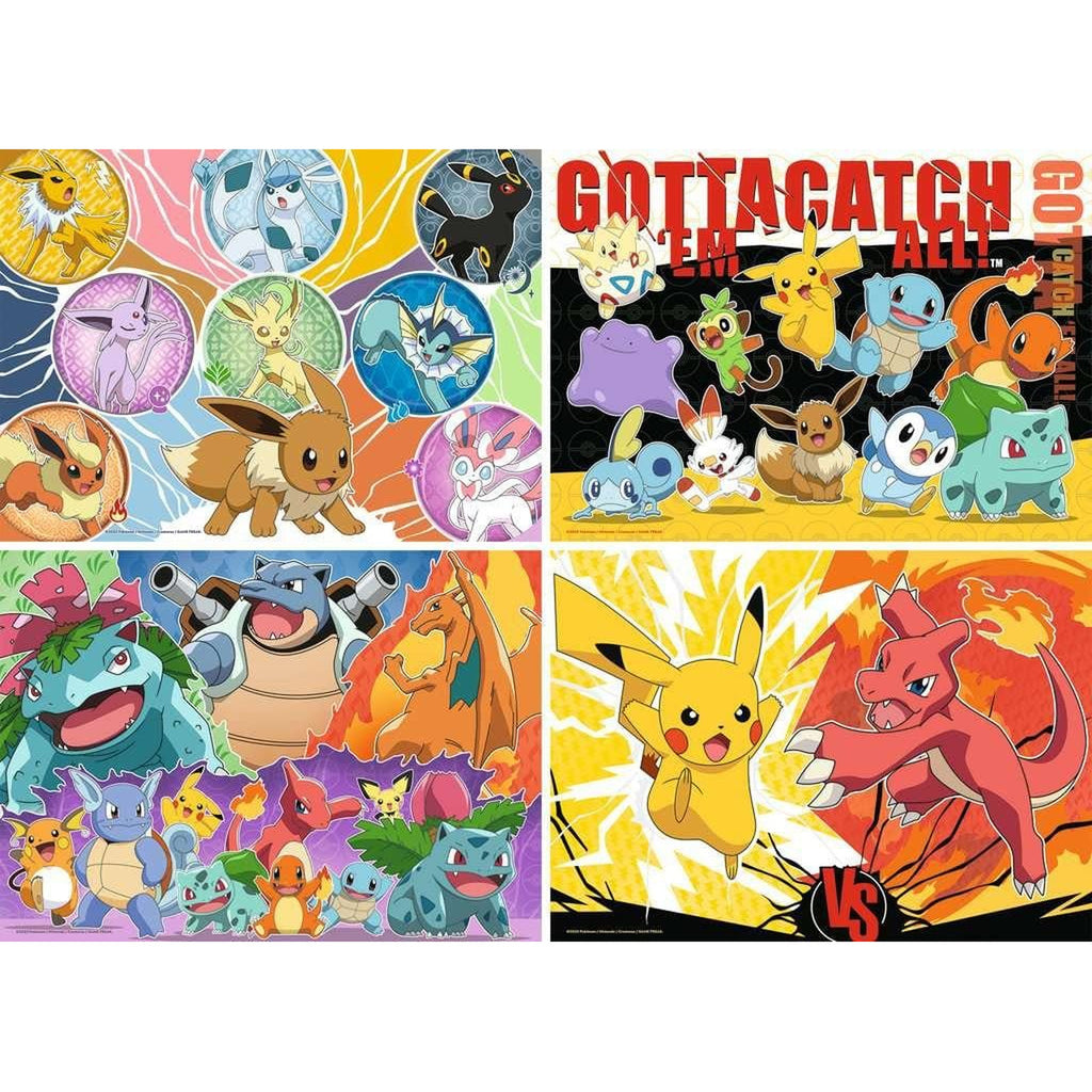 Immagine del prodotto Pokémon Puzzle Confezione da 4 Amici Pokémon (4x100 pezzi)
