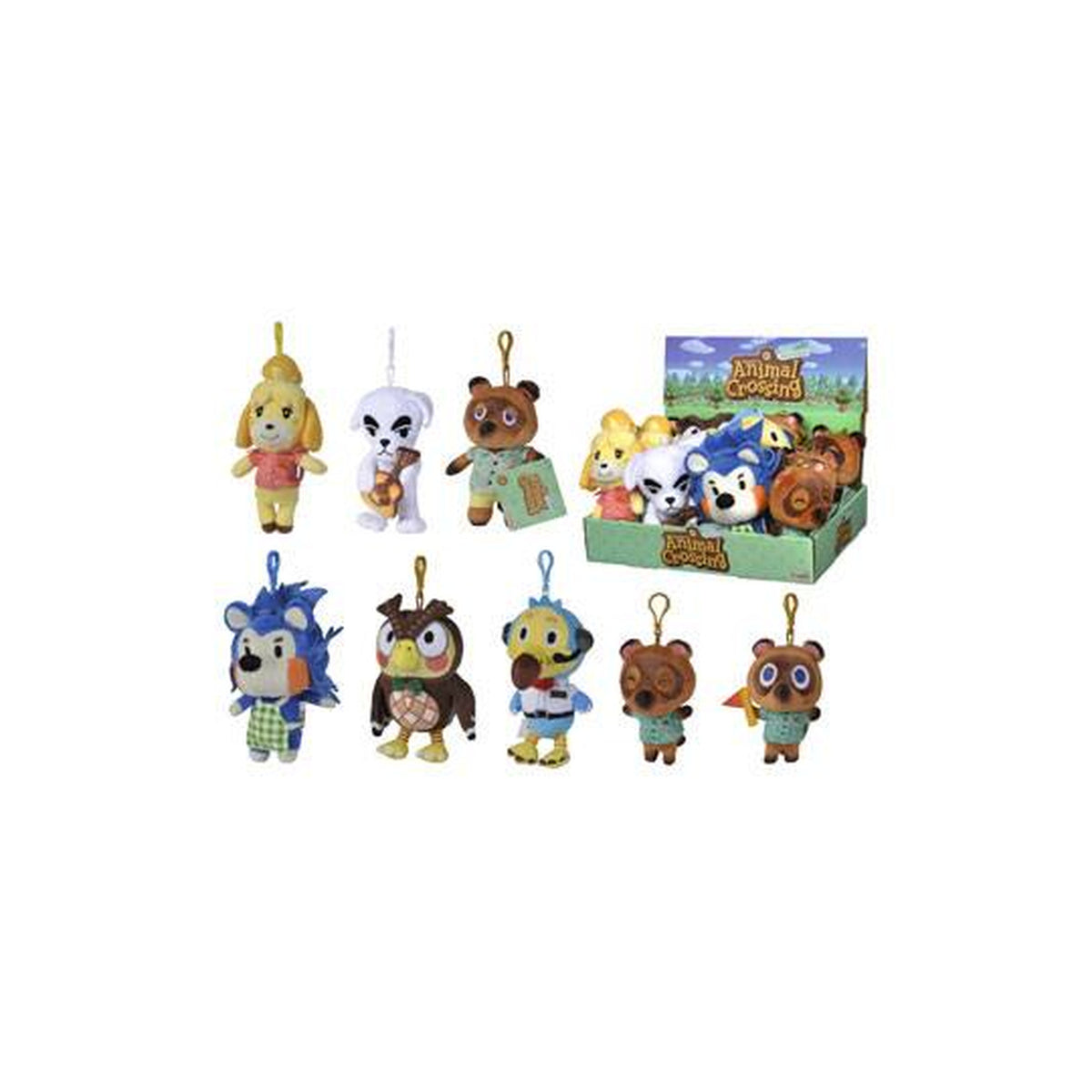 Image produit Animal Crossing Porte-clés en peluche Residents 15 cm Assortiment (12)