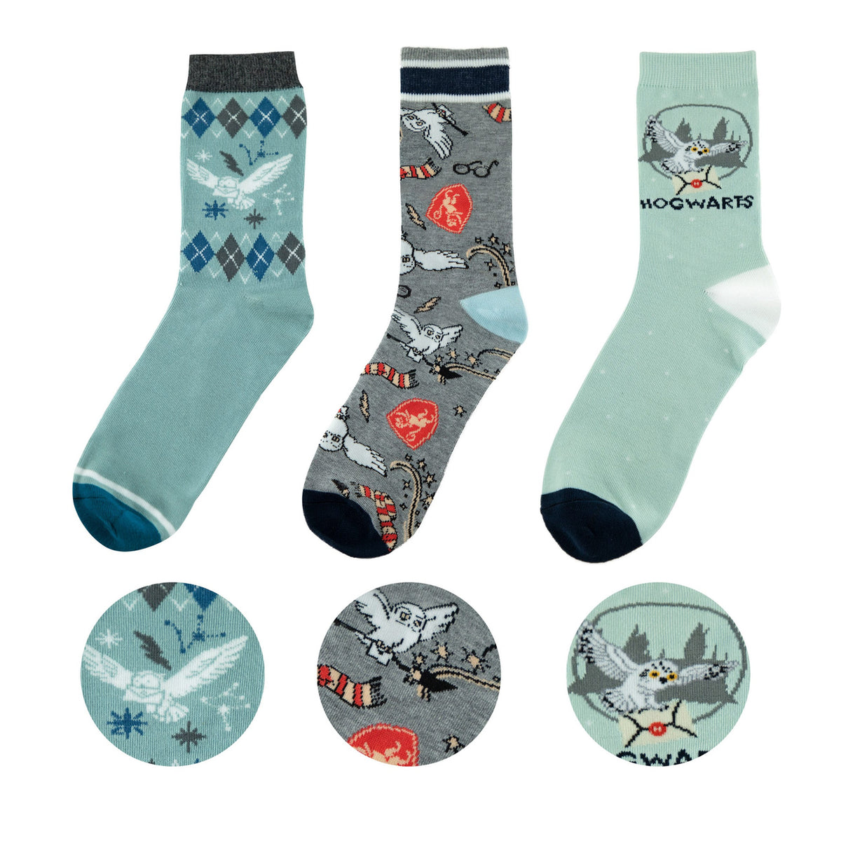 Image produit Harry Potter Chaussettes lot de 3 Hedwige