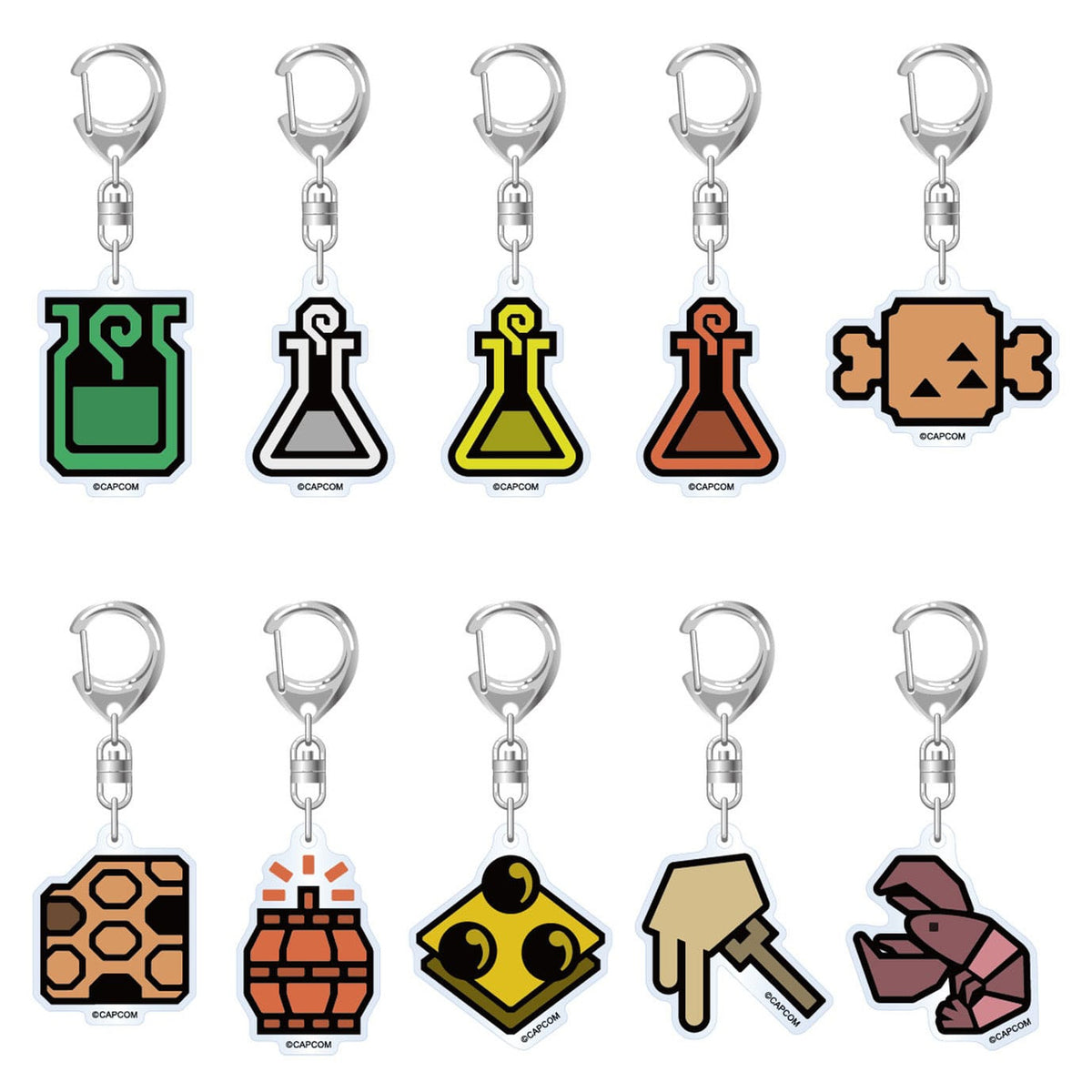 Produktbild Monster Hunter Wilds Acryl-Schlüsselanhänger Item Icon 6 cm Sortiment (10)