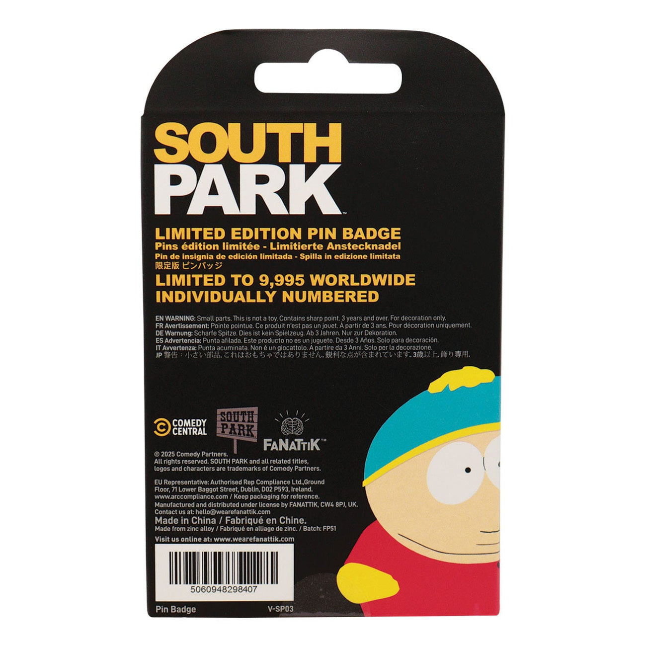 Image produit South Park Pin's Cartman Police Édition Limitée