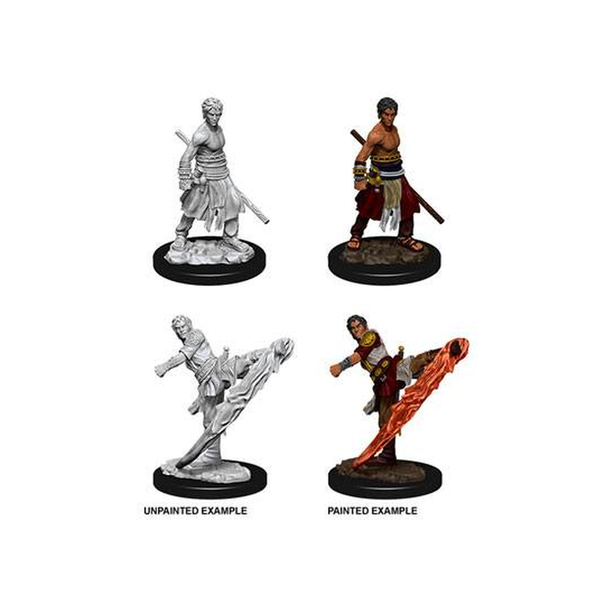 Immagine del prodotto D&D Nolzur's Marvelous Miniatures Miniature non dipinte Male Half-Elf Monk Cartone master (6)