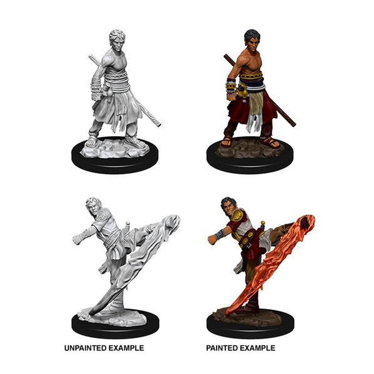 Immagine del prodotto D&D Nolzur's Marvelous Miniatures Miniature non dipinte Male Half-Elf Monk Cartone master (6)