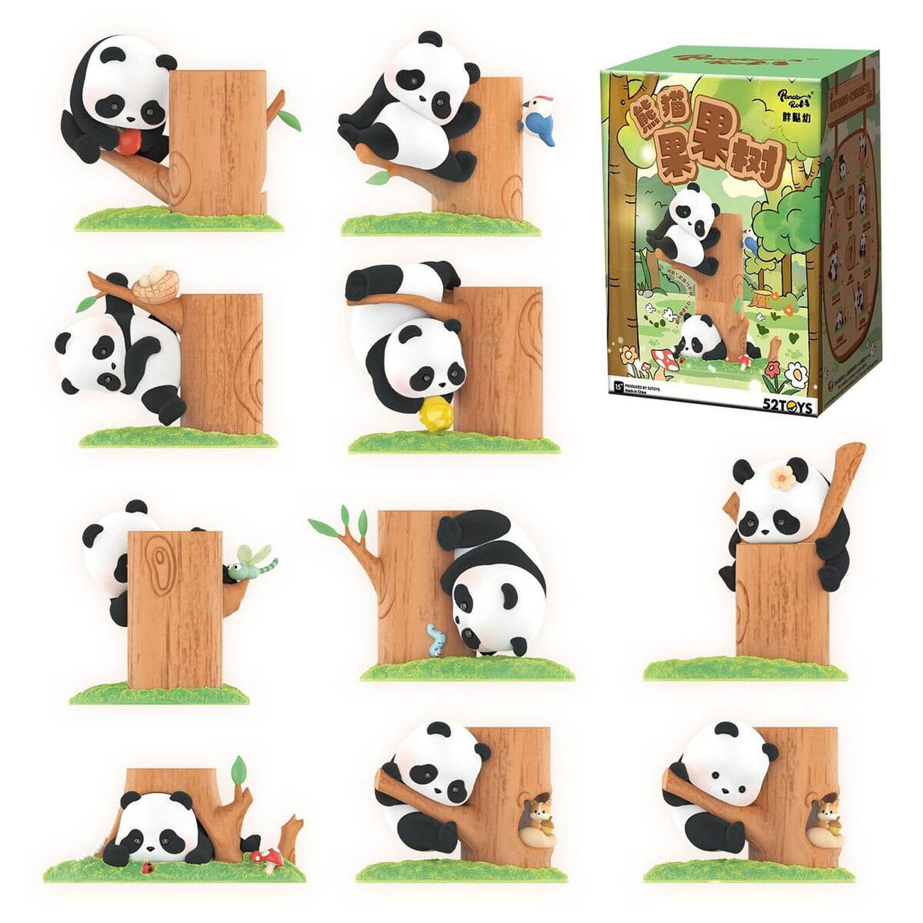Produktbild Panda Roll Blind Box Figuren Sortiment Fruit Tree Climbing 7 cm (8)