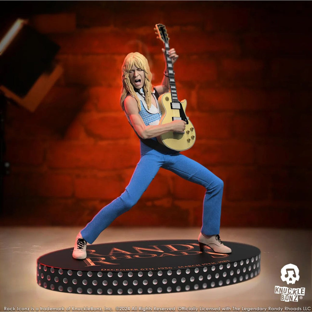 Image produit Randy Rhoads IV Rock Iconz Statue The Early Years Blue Version 24 cm