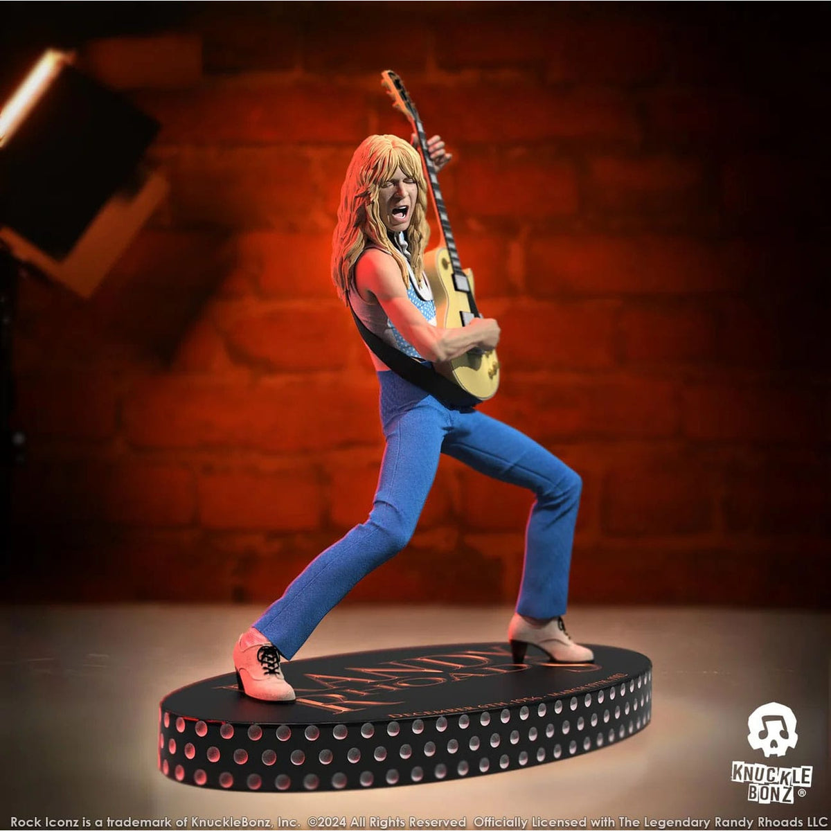 Image produit Randy Rhoads IV Rock Iconz Statue The Early Years Blue Version 24 cm