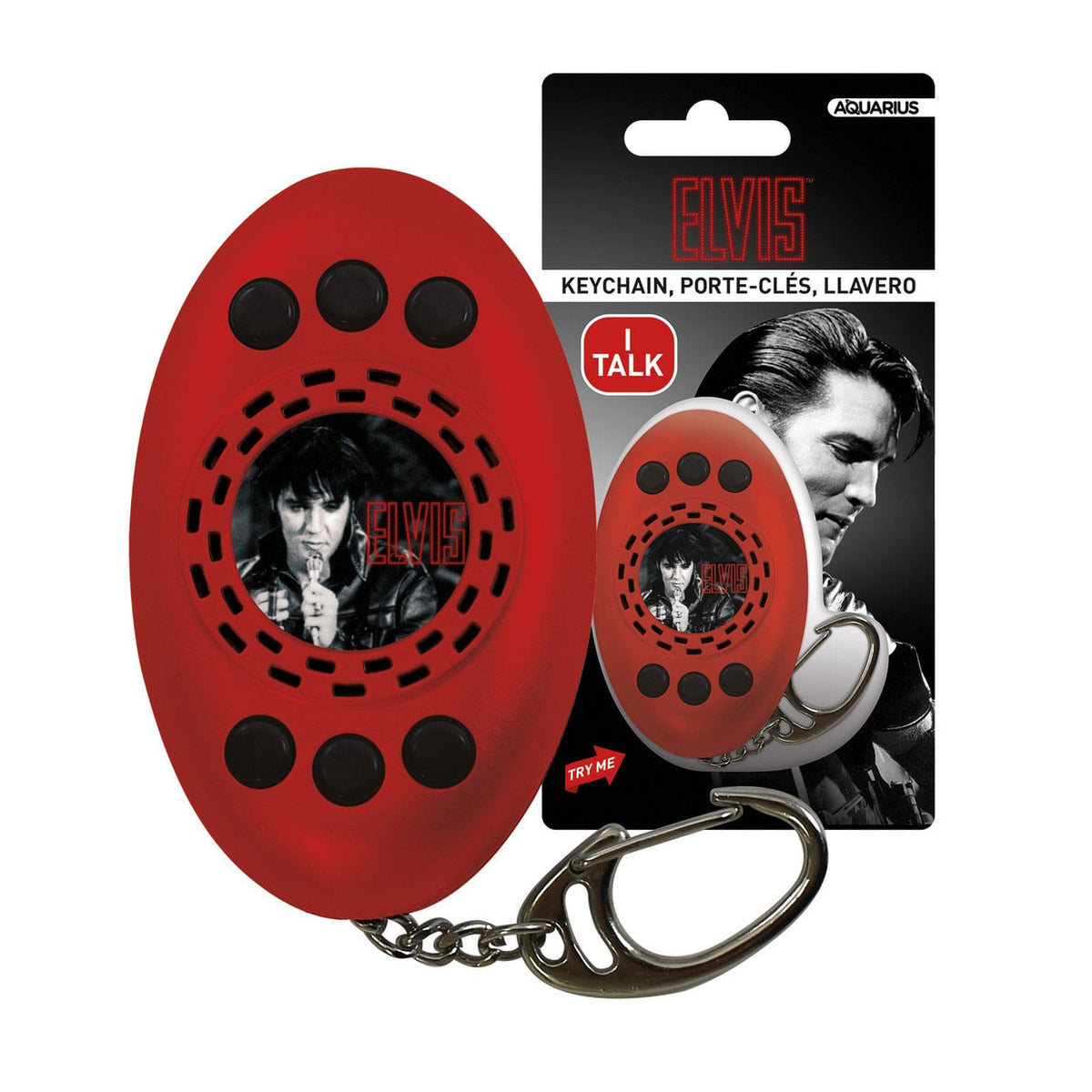 Image produit Elvis : SQUAWKey Talking Keychain