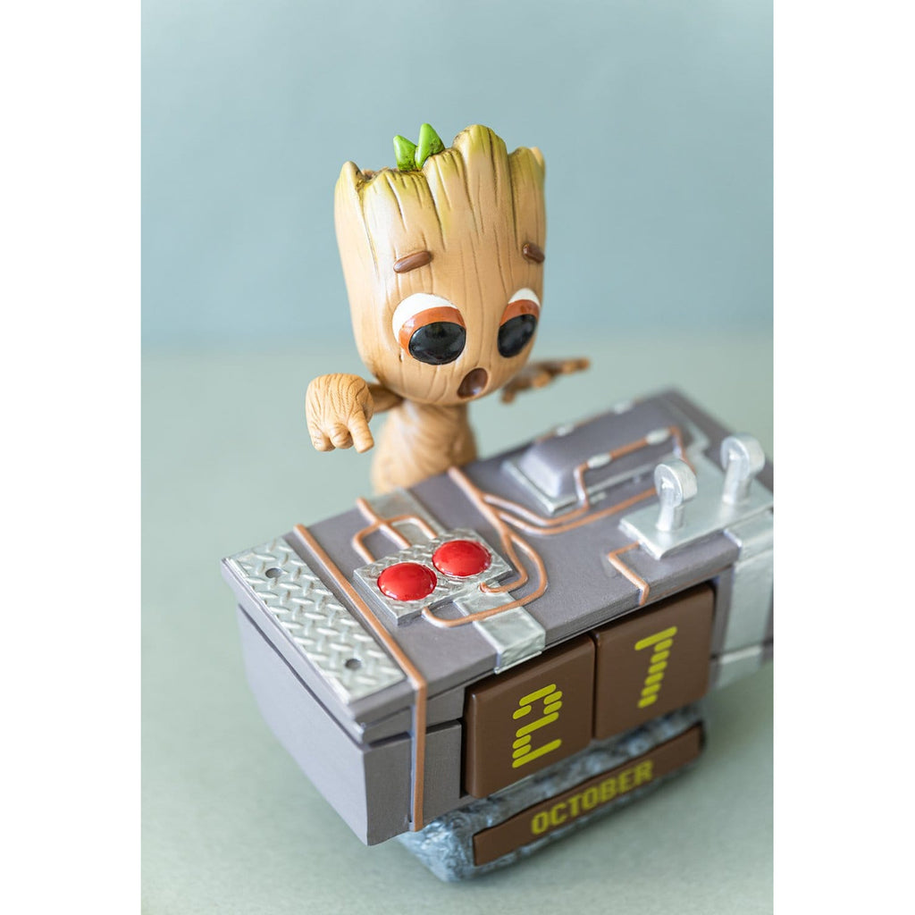 Image produit Marvel Calendrier perpétuel 3D Groot Death Button 12 cm