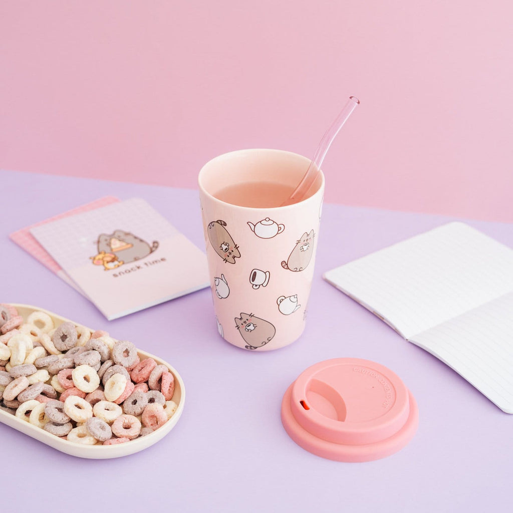 Immagine del prodotto Tazza in ceramica Pusheen con coperchio 400 ml