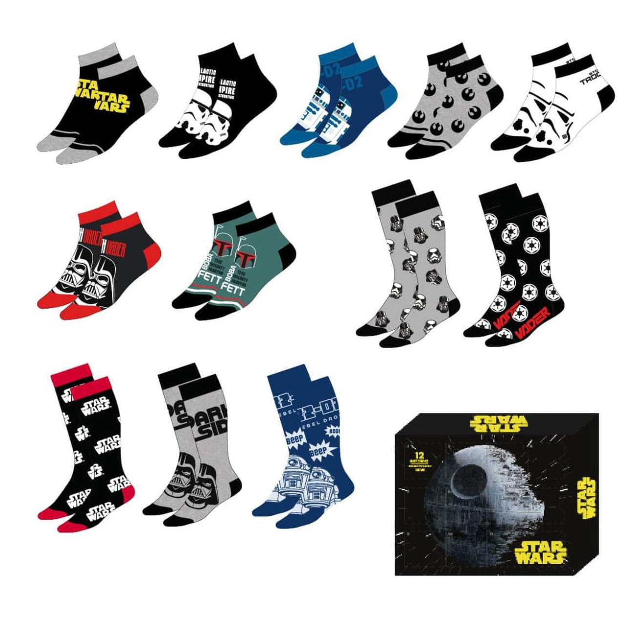 Immagine del prodotto Star Wars Calzini confezione da 12 38-45