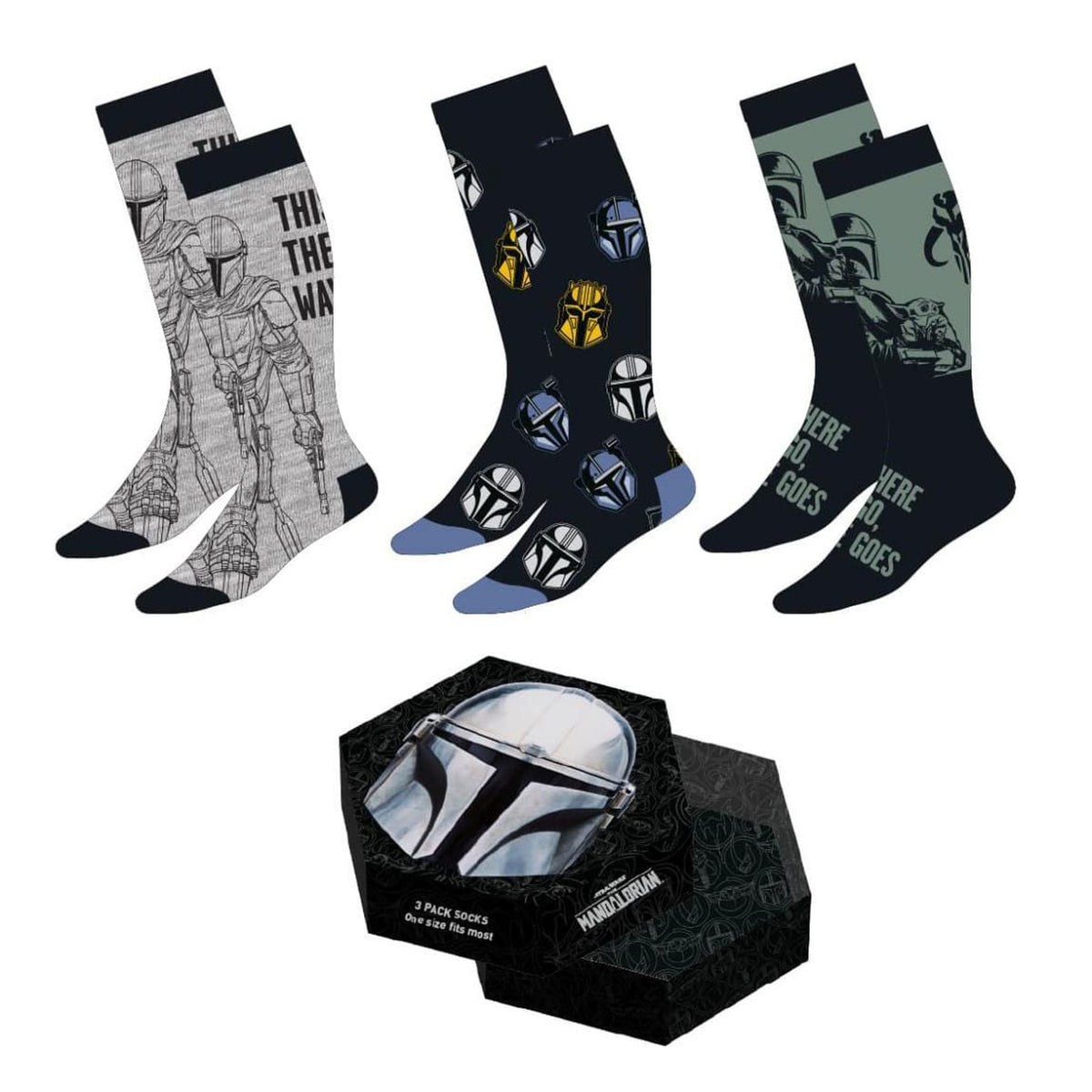 Product image Star Wars: The Mandalorian Socks 3-Pack Mandalorian 38-45