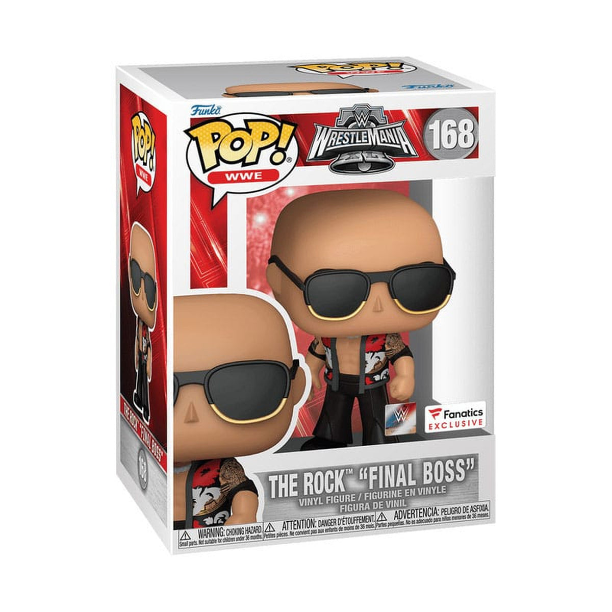Produktbild WWE POP! Vinyl Figur The Rock- Final Boss (WrestleMania 40) 9 cm