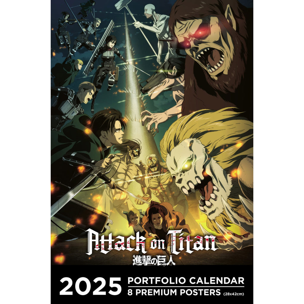 Image produit Attack on Titan Calendrier Portfolio 2025 *Version anglaise*