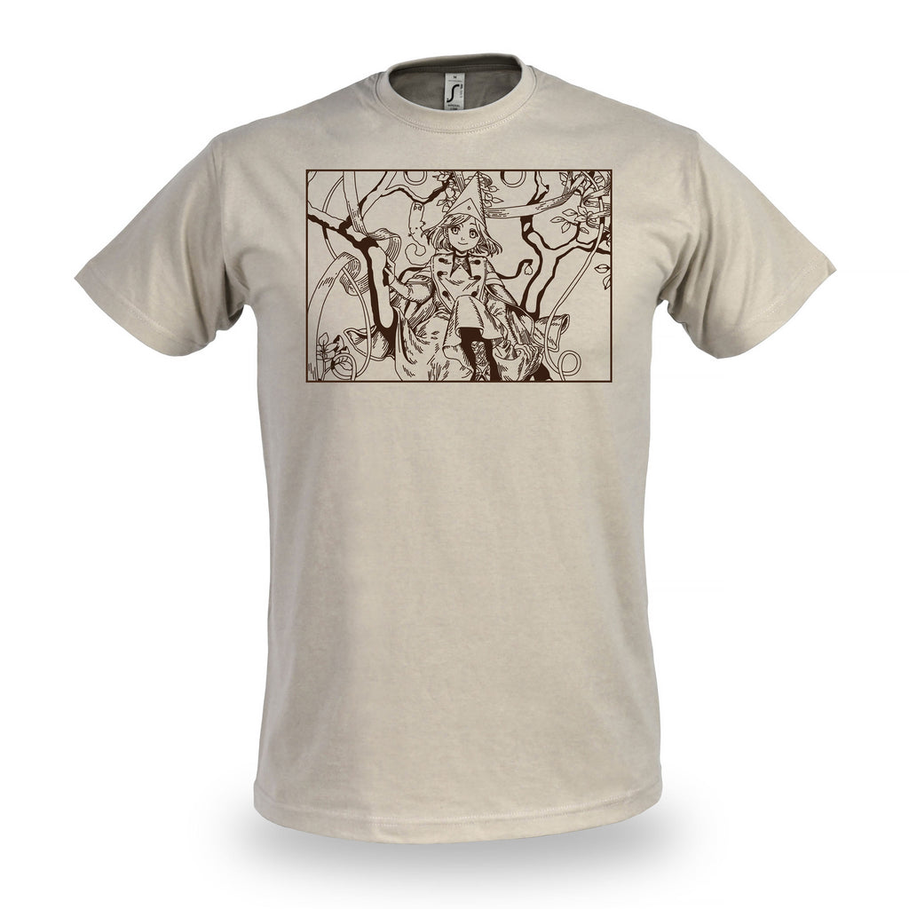 Immagine del prodotto T-shirt beige per fan di Coco e Atelier of Witch Hat